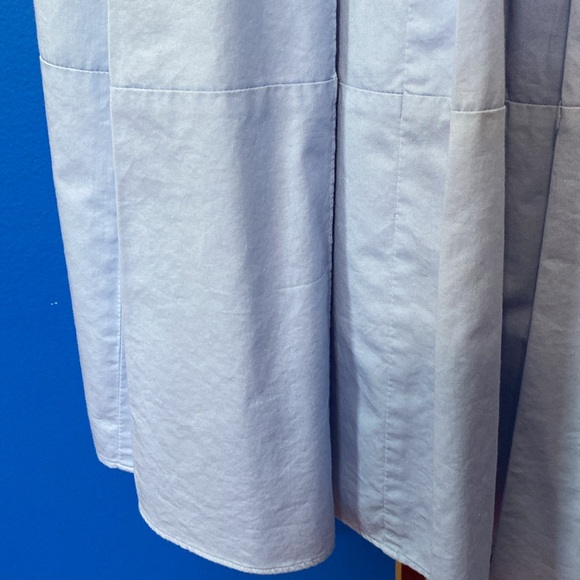 ANN TAYLOR Light Blue Cotton Sleeveless Dress Sz 4 - Picture 5 of 13